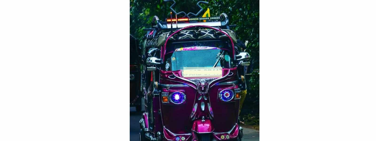 ත්‍රිරෝද රථවල අමතර අලංකරණය ගැන නිවේදනයක්..